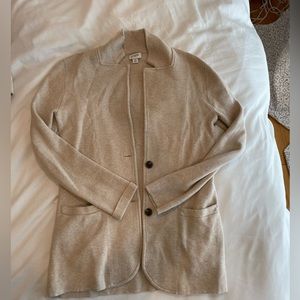 J. Crew Sweater-Blazer Tan G9309 SZ XS